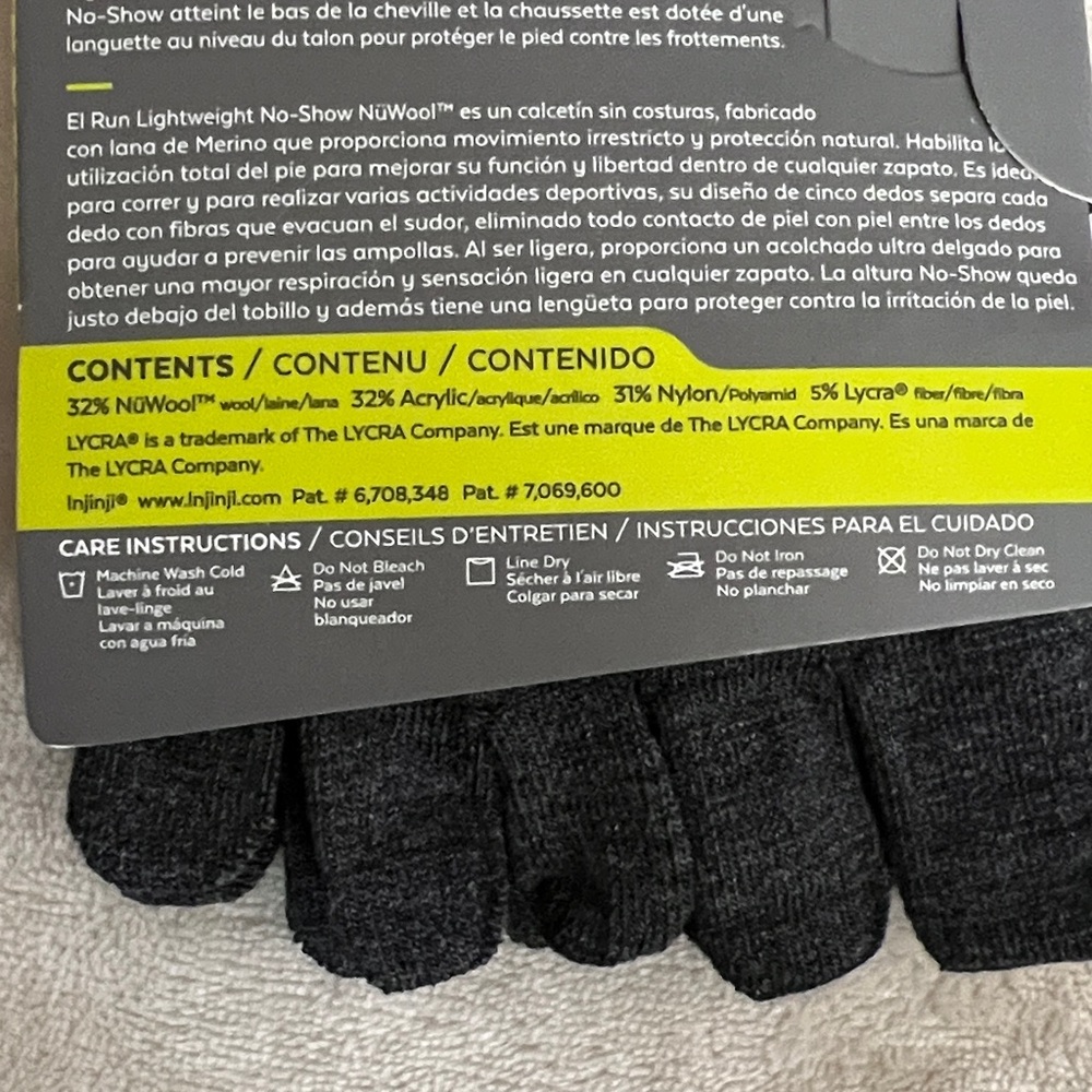 Injinji The Run Performance Toe Socks - Picture 6 of 6